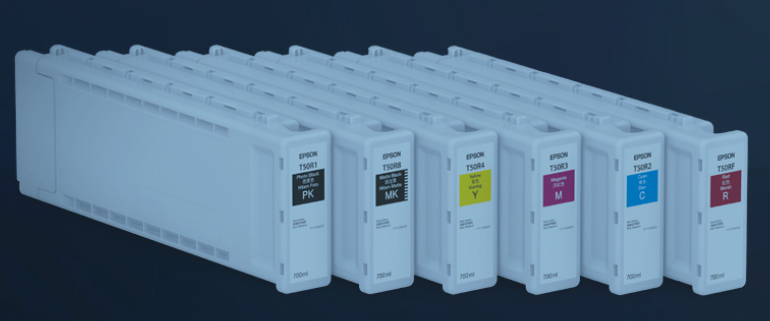 ตลับหมึก UltraChrome XD3 ทั้ง 6 สีของ Epson SC-T3730E